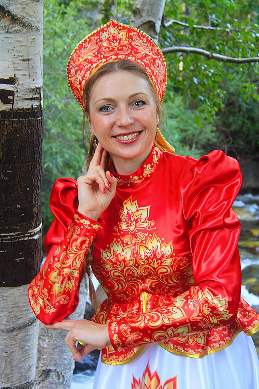 Women in Slavic costumes in Windhoek