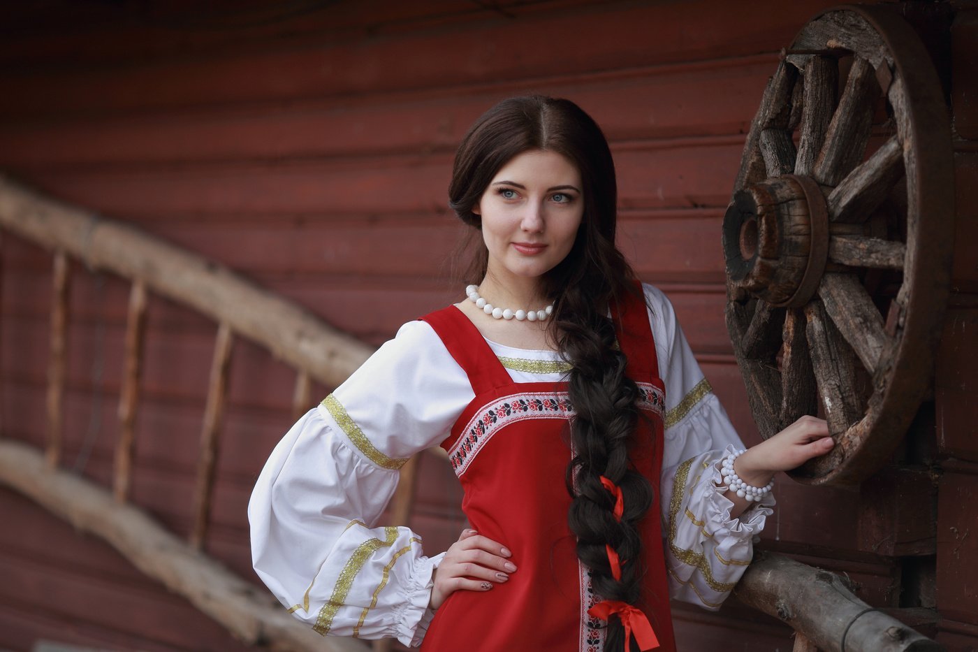 Girls in Slavic costumes in Windhoek