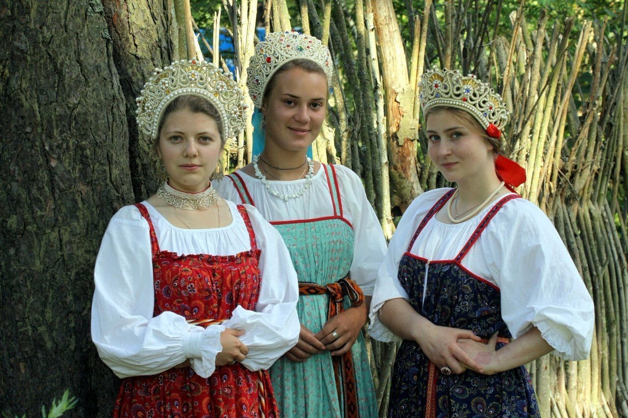 Sexy model Girls in Slavic costumes in Windhoek